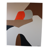 Abstrait minimalist couple "dans tes bras" 100x80cm