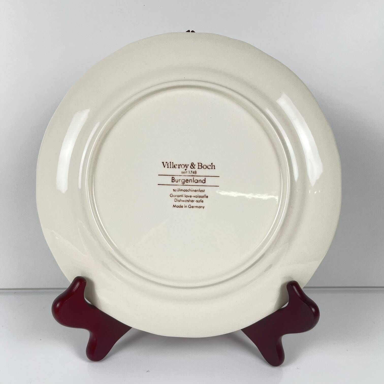 Set of 4 dessert plates "Burgenland" red, Villeroy & Boch
