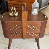 Travailleuse pied compas vintage