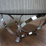 Mid-Century Space Age Round Coffee Table by Knut Hesterberg, 1960s