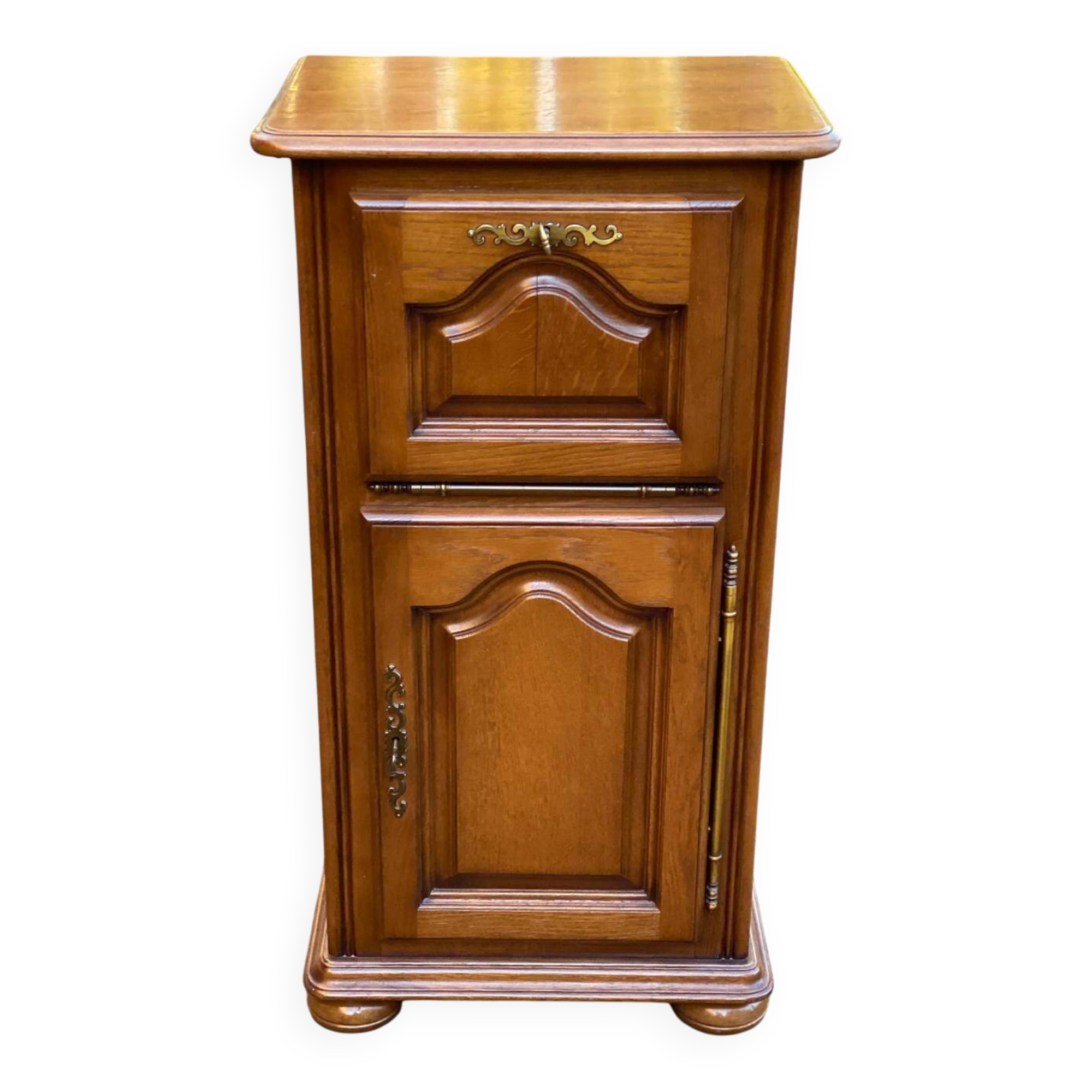 Louis XIV solid oak commode confiturier from the 20th century, 53x38cm.