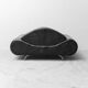 Vintage modern design armchair in black leather – 1990s lounge chair