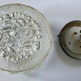 Vintage molded glass ceiling lamp