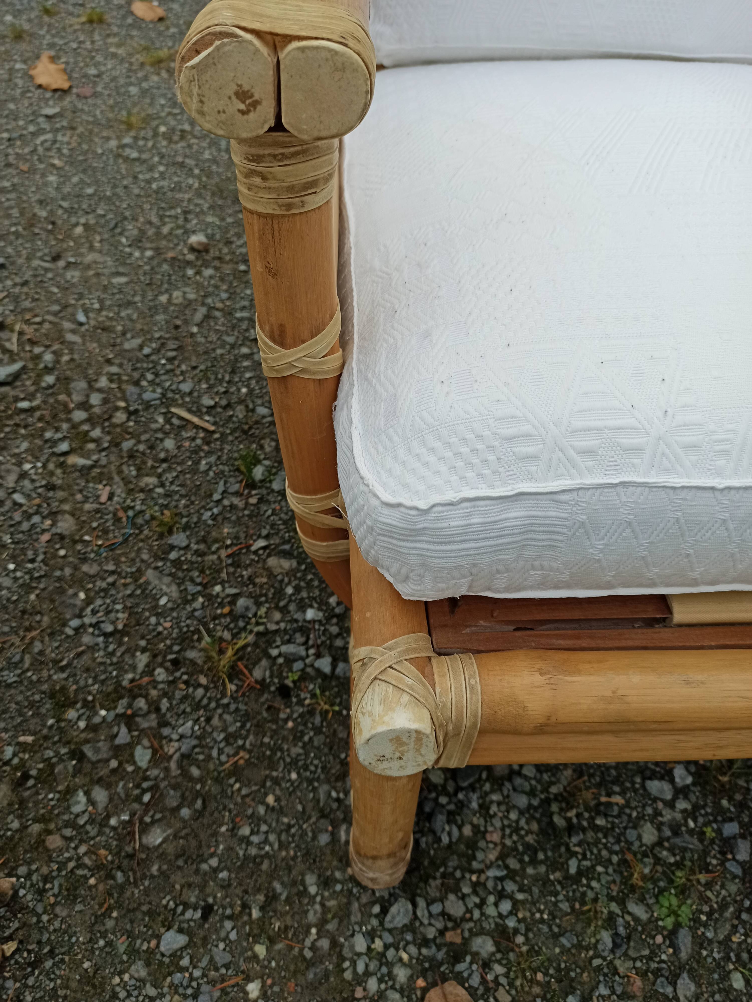 Pair of Lyda Levi armchairs for Mc Guire bamboo Italy Milan