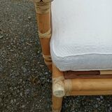 Pair of Lyda Levi armchairs for Mc Guire bamboo Italy Milan