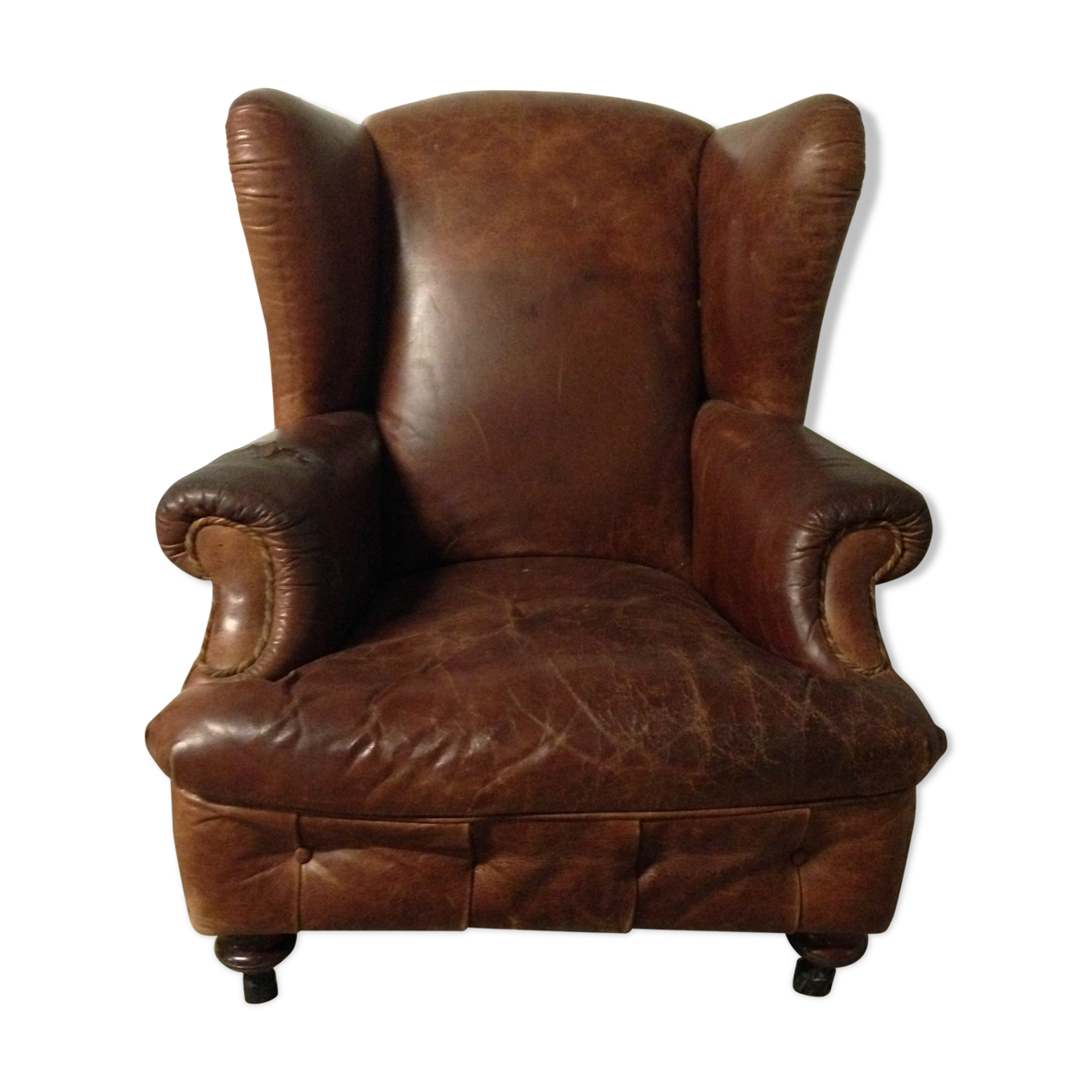 Fauteuil club anglais bergère à oreilles Selency Fauteuil club anglais bergère à oreilles Selency