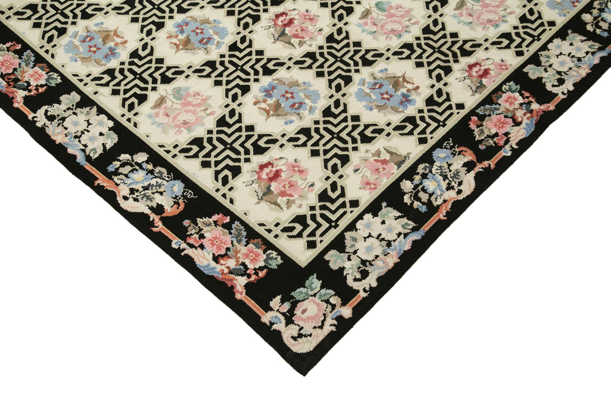 Handmade Vintage Flatweave Needlepoint Kilim 232 cm x 290 cm