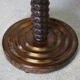 Solid oak pedestal wheel