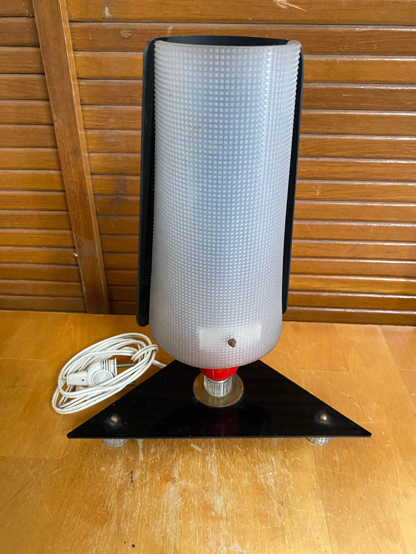 Rockabilly bedside lamp 50s design vintage plexiglass tripod