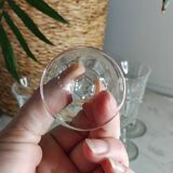 Stemmed liqueur glasses