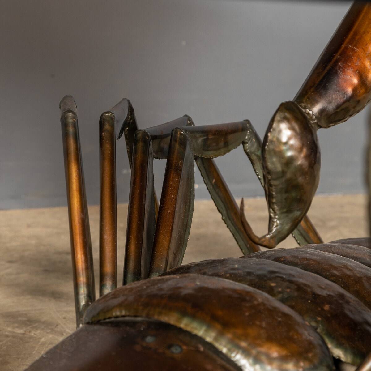 Unusual metal scorpion shaped coffee table c.1970