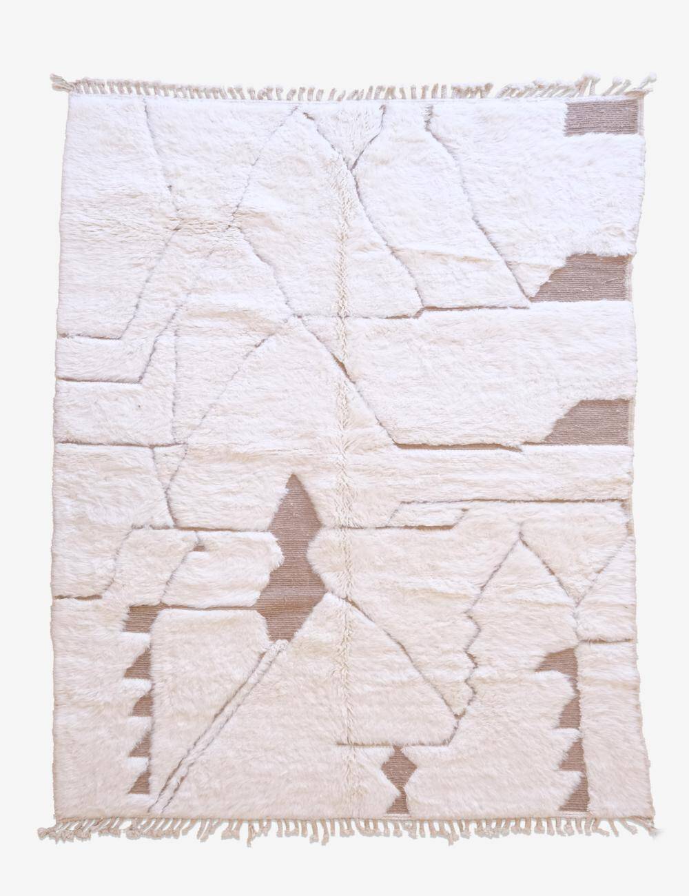 White Berber Rug - 292 x 208 cm