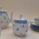 Tea set, 6 cups and 11 bowls