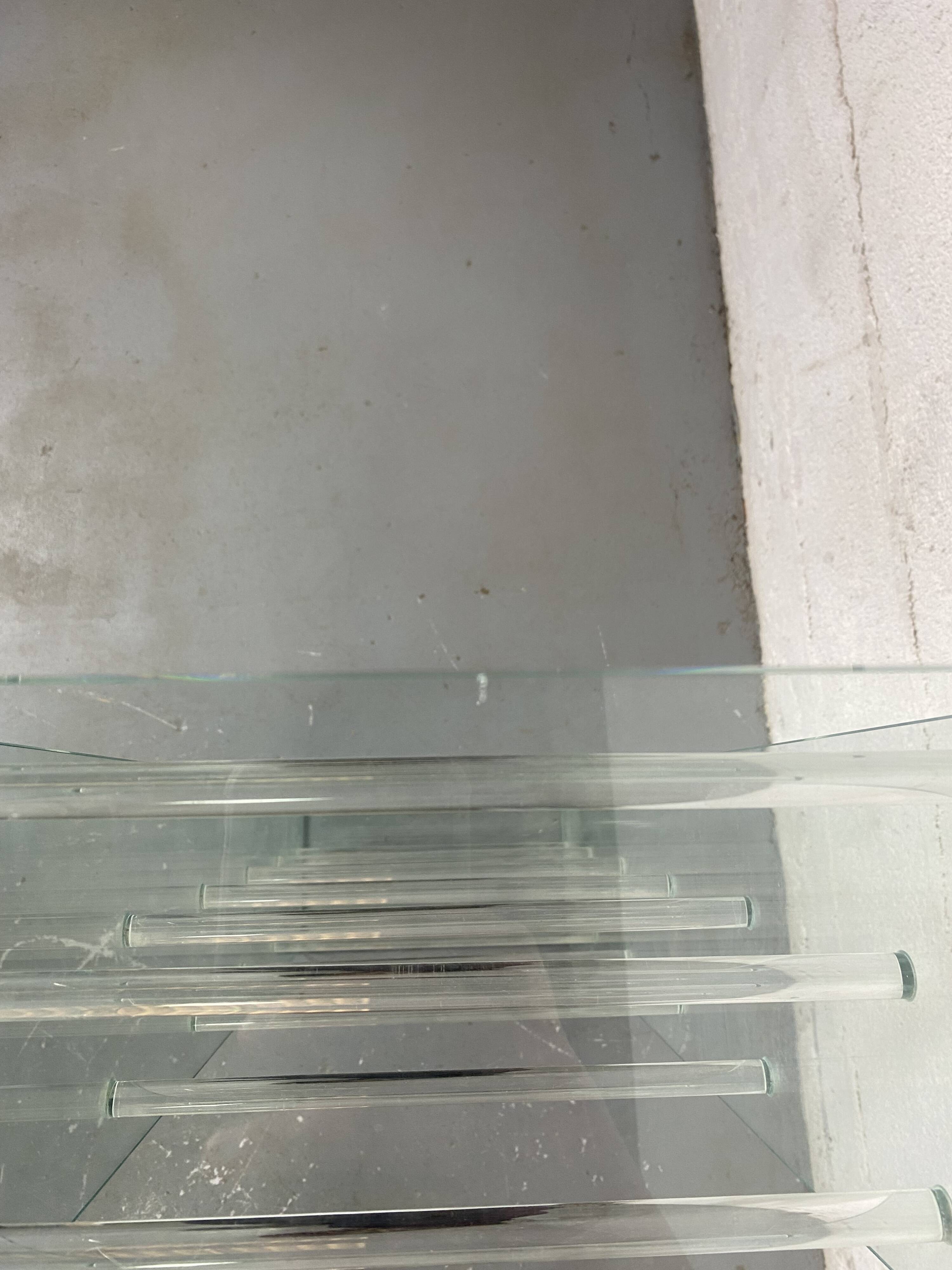 Glass CD rack