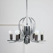 Lustre vintage en forme de cygne chromé, années 70