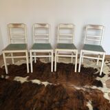 Series of 4 vintage chairs