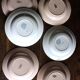 A set of 6 deep plates Fécamp Choisy le Roi Terre de Fer Rose Digoin.