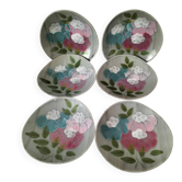 6 assiettes creuses MBFA Pornic modèle Wanda années 70-80