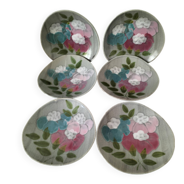 6 deep plates MBFA Pornic model Wanda from the 70s-80s.