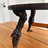 Brutalist wooden coffee table