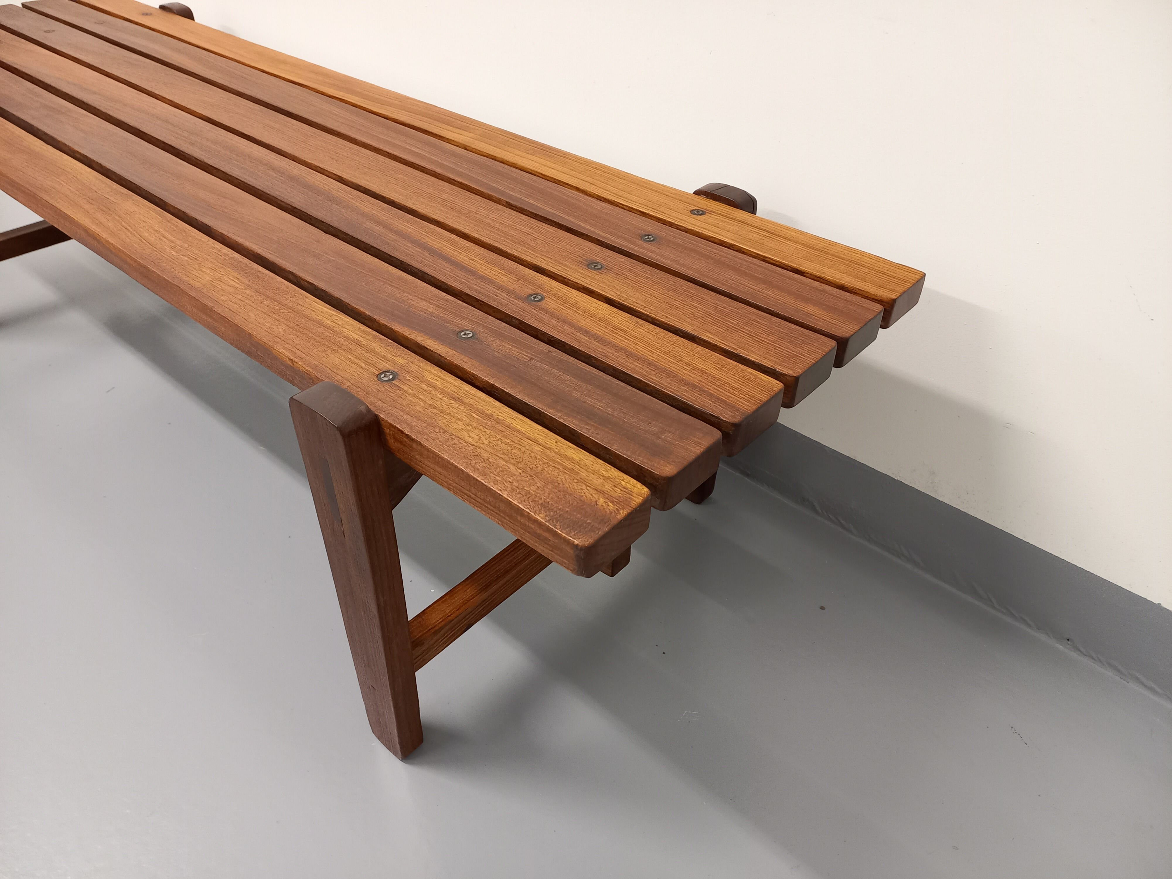 Vintage Scandinavian teak coffee table in the 60s