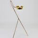 Rare Carl Auböck Brass Standing Floor Ashtray, Smoking Stand, Austria, 1950