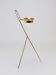 Rare Carl Auböck Brass Standing Floor Ashtray, Smoking Stand, Austria, 1950