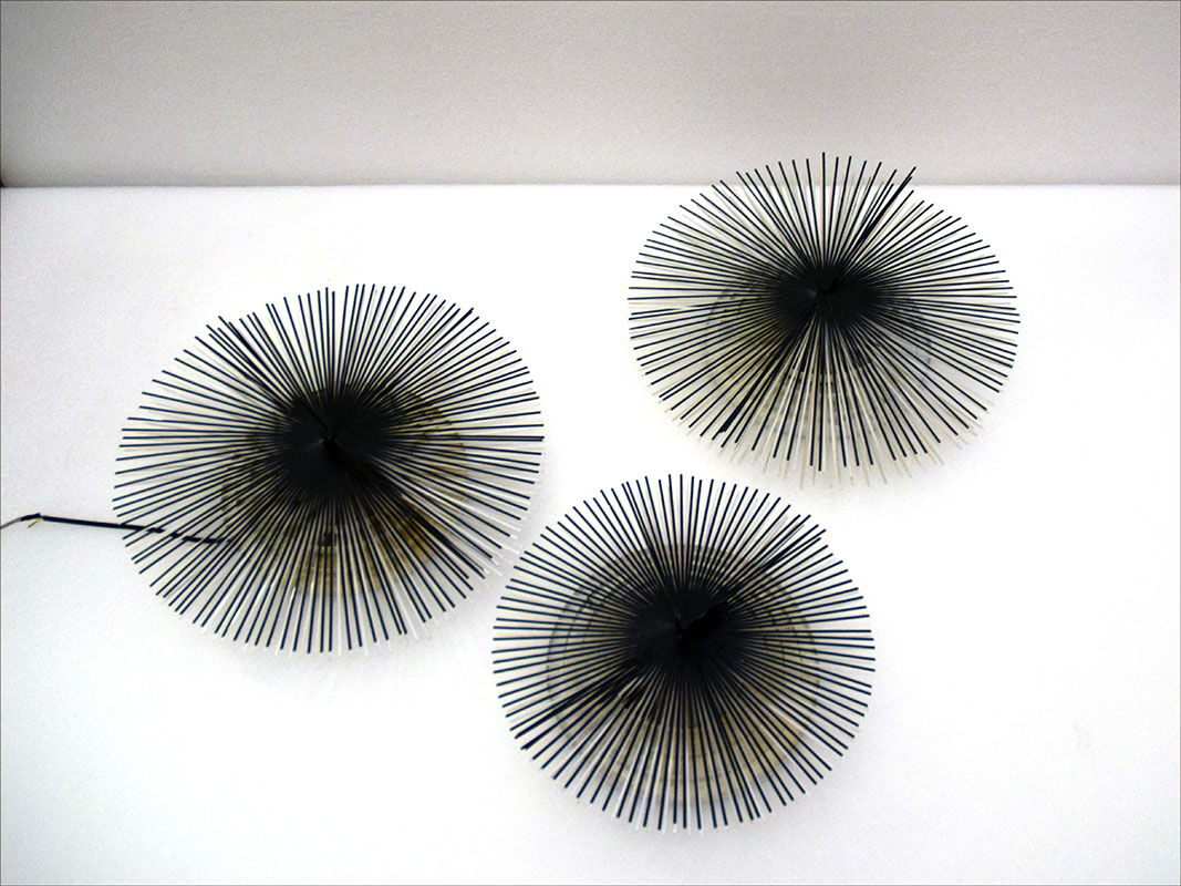 Lumina 'Helios' wall lamps design Roberto Blumer, 1980s