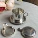 Tea pot, in silver metal