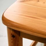 Pine dining set by Rainer Daumiller, Set of 7