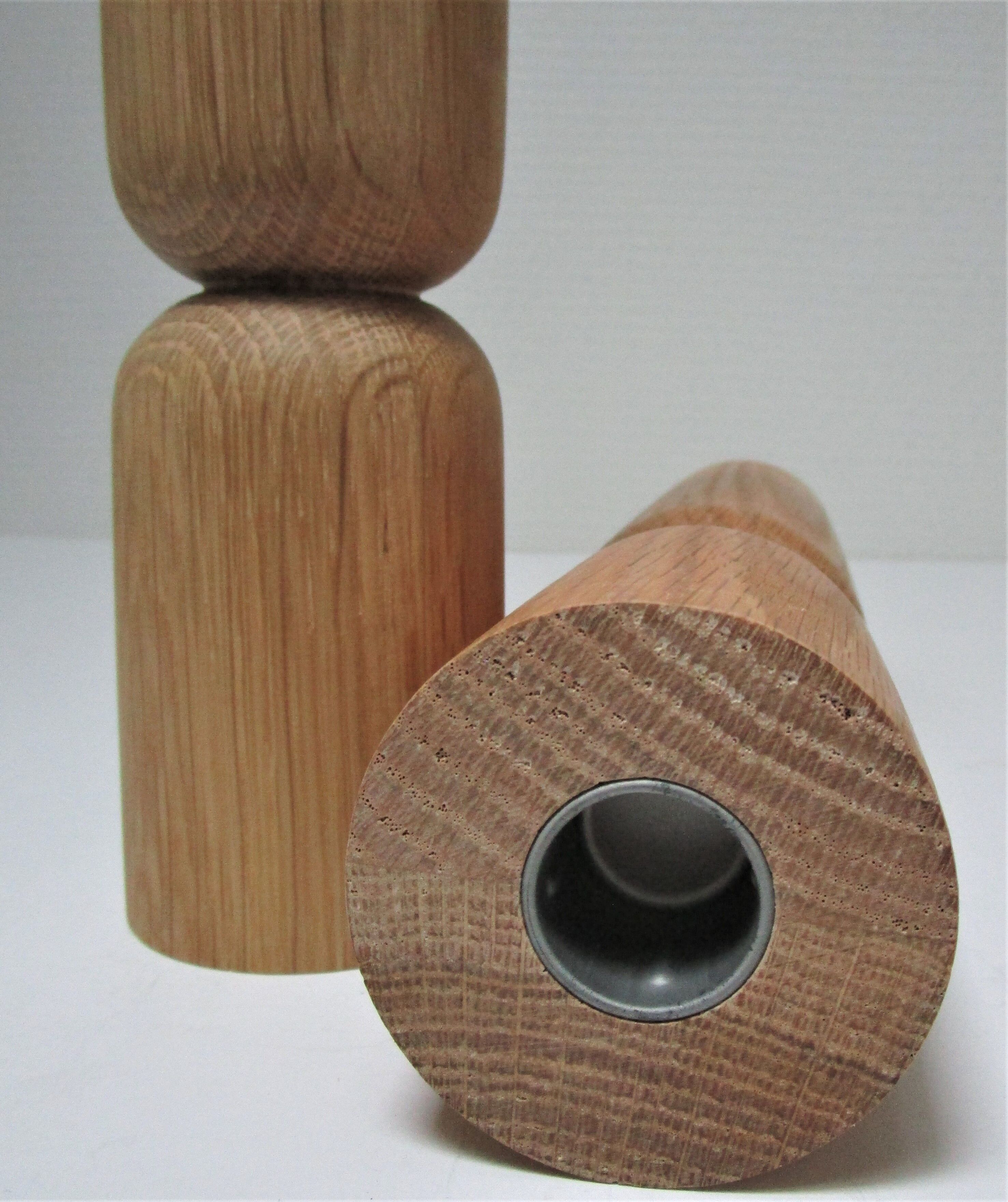 Pair of solid wood candlesticks design