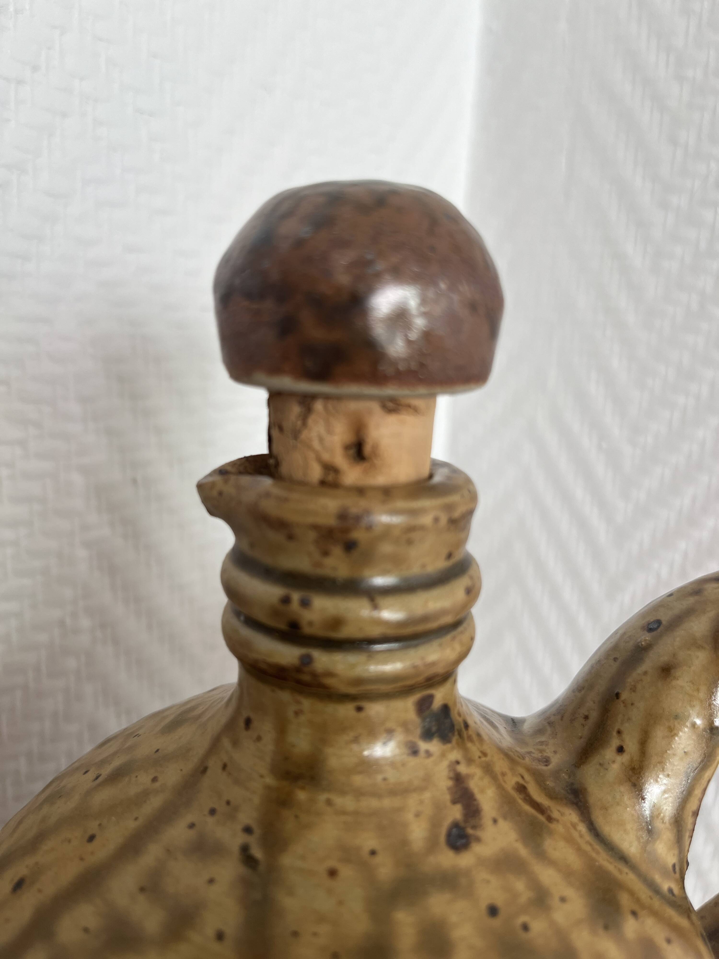 Liquor carafe signed André Bodin La Borne