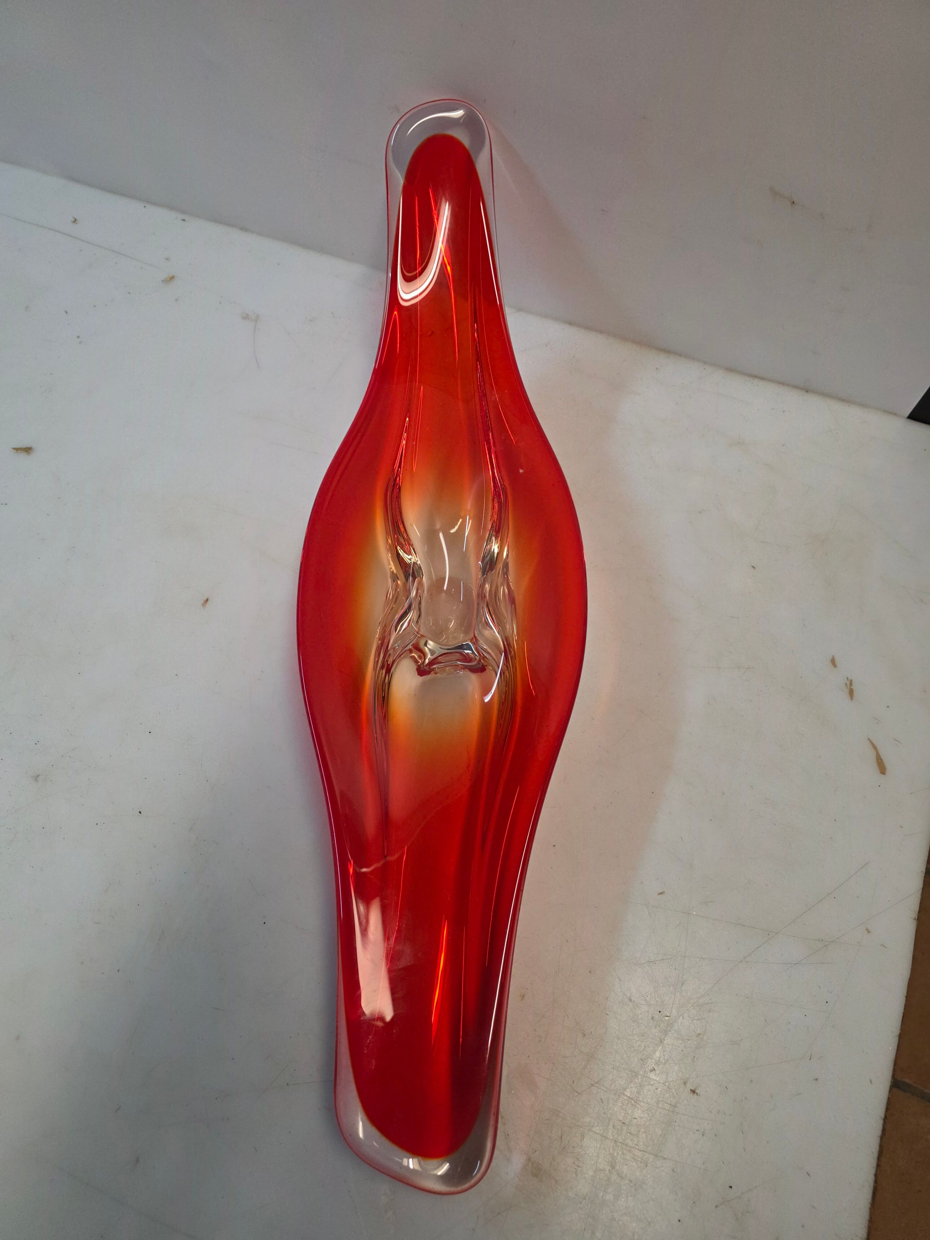Vintage blown glass centrepiece from the 70s - 65 cm