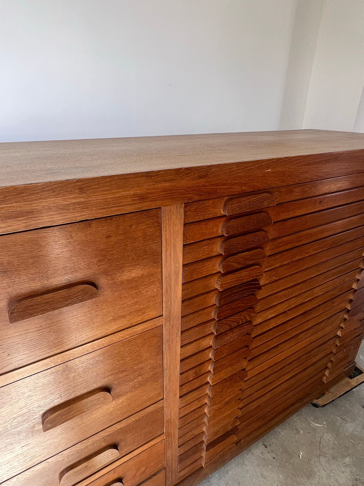 Workbench with plans