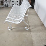 Metal garden bench René Malaval