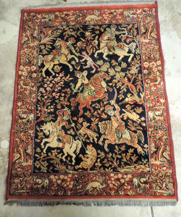 Tapis d'orient en laine fait main