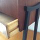 Scandinavian teak sewing bakset from the 1960s