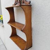 Antique solid wood wall shelf