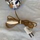 Pied de lampe multicolore et floral Gien Pivoines 1960