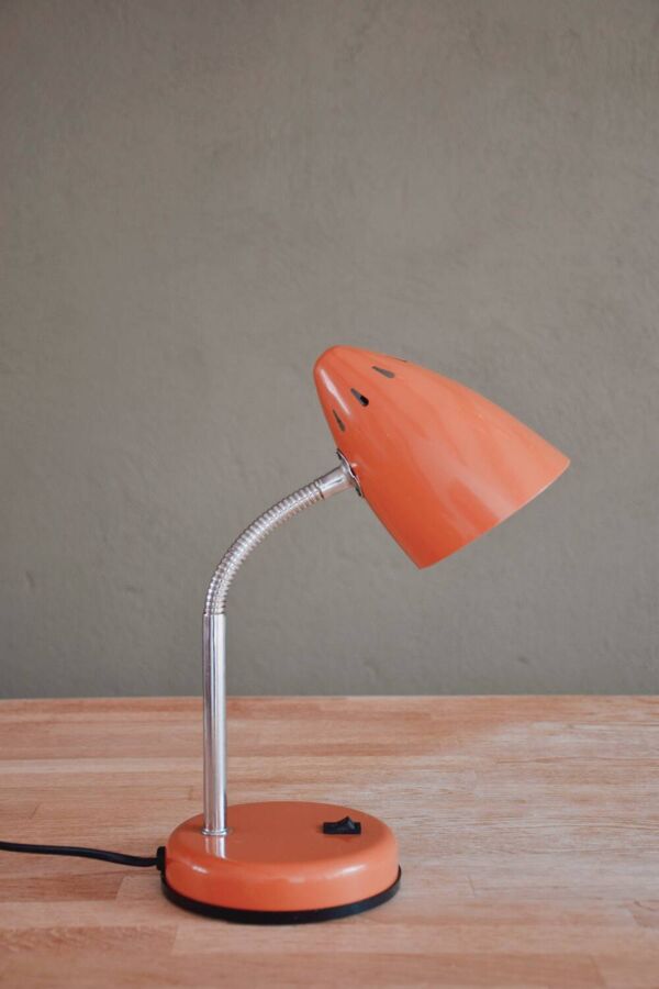 Lampe de bureau Space Age orange