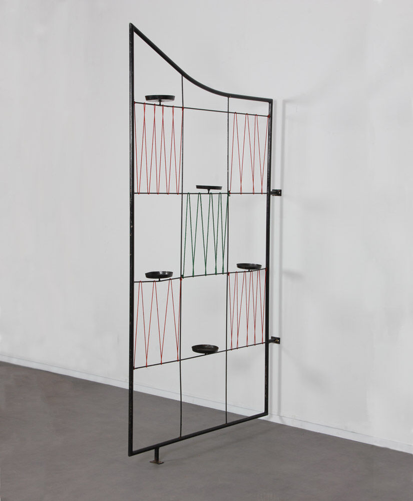 Vintage metal claustra, Czech design from the 1960s