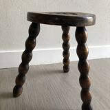 Wood tripod stool