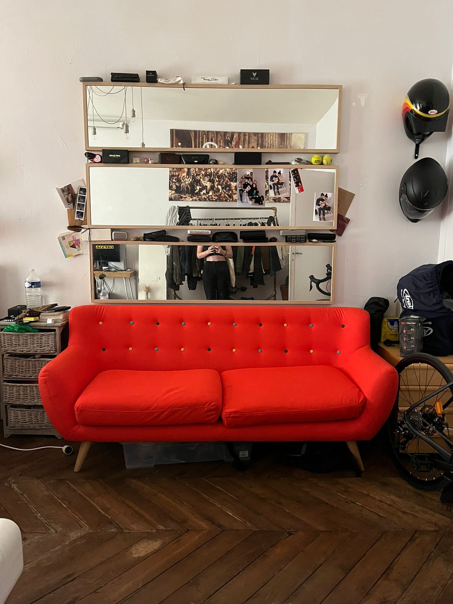 Orange sofa