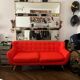 Orange sofa