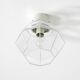 Beautiful 1970s Limburg glass ceiling lamp in octagon shape