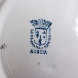 1 deep plate from St Amand and Hamage, Acacia model