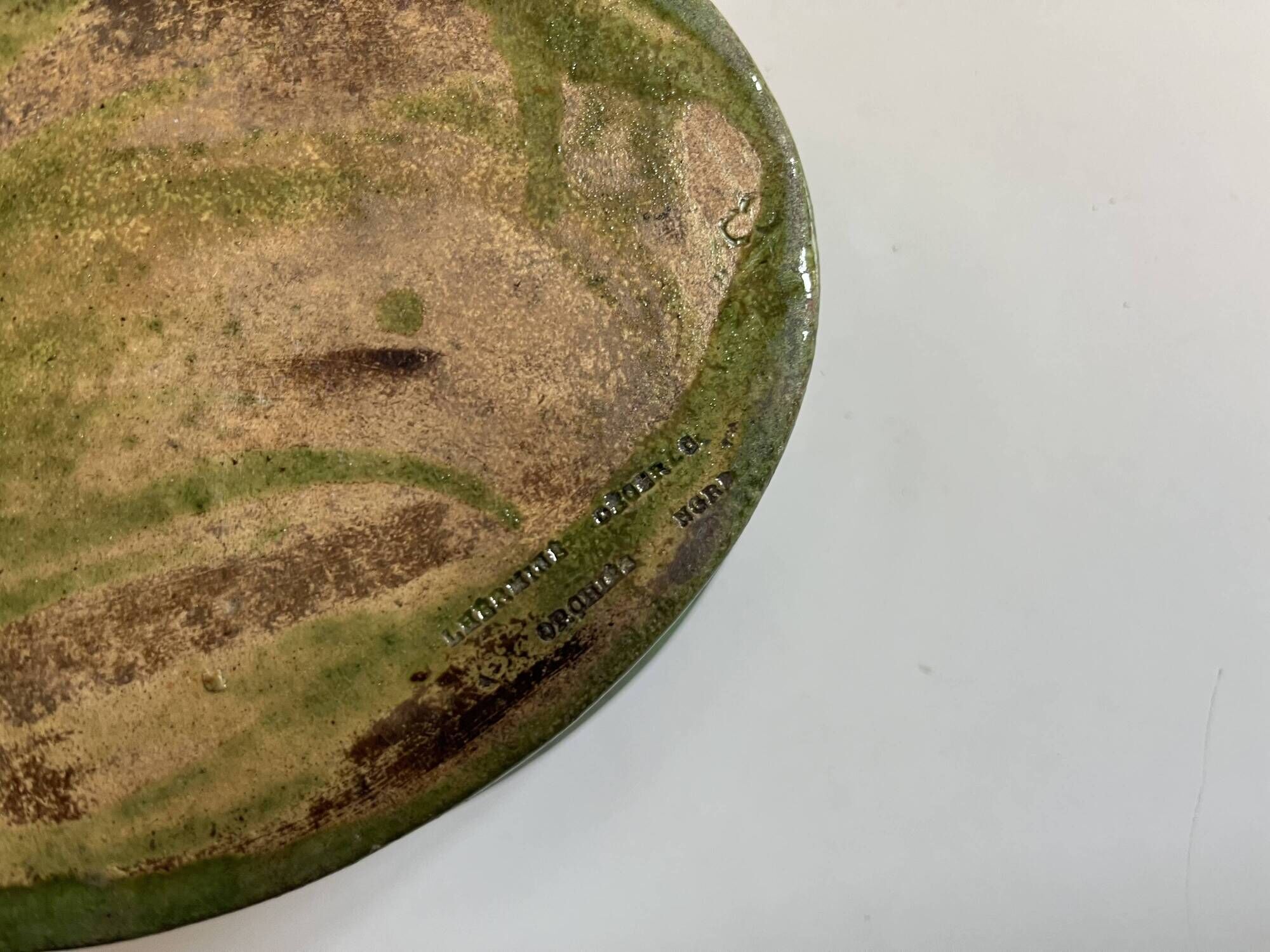 Farm terrine in glazed earthenware from the late 19th century by the Orchies Manufacture.