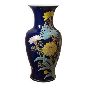 Vase vintage motif fleuri