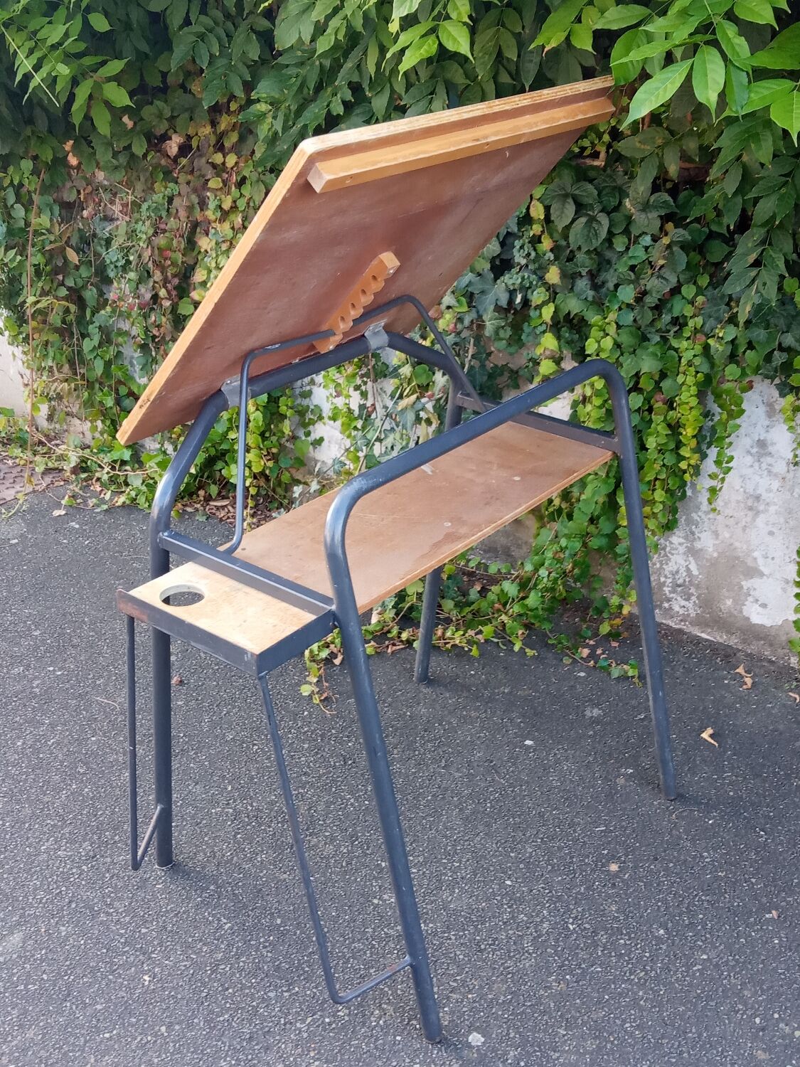 School drawing desk 60s 70s