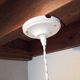 Vintage pink glass pendant light